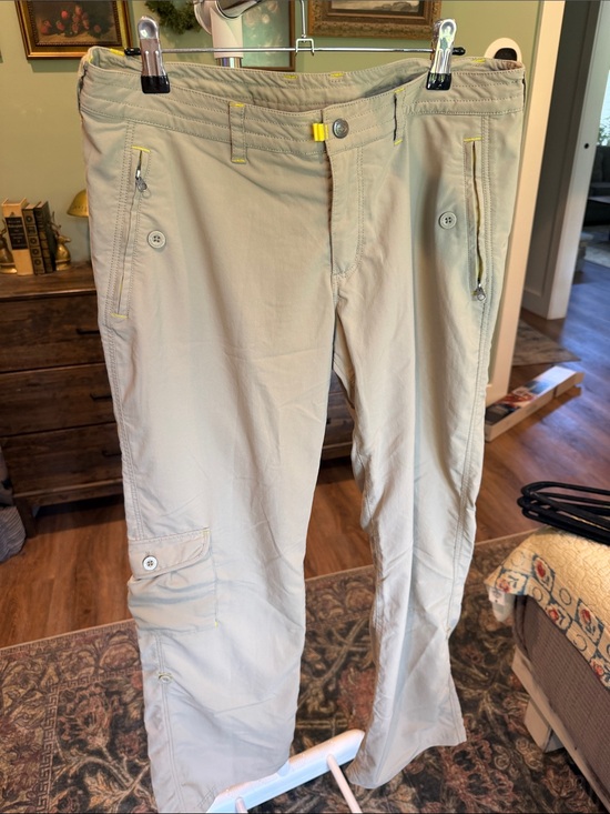 Patagonia Pants - Patagonia Light Khaki Pants with Yellow Stitching